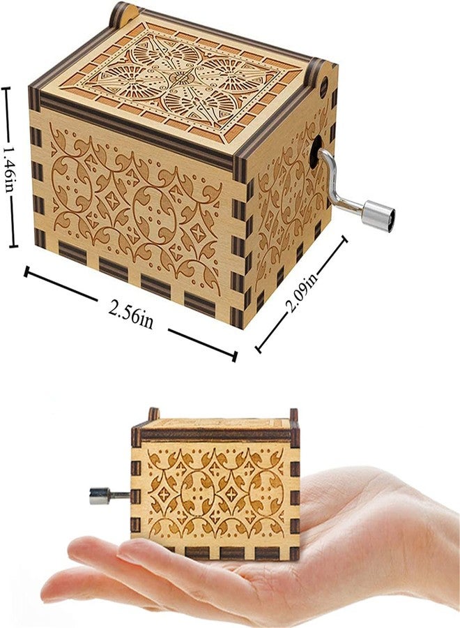 ستار ورك صندوق موسيقى للأطفال من ستار وورك، صندوق موسيقى خشبي محفور، هدايا رومانسية للصديقة أو الصديق أو الزوجة أو الزوج في ذكرى الزواج أو عيد الميلاد أو عيد الحب (زوجتي) - Image 3